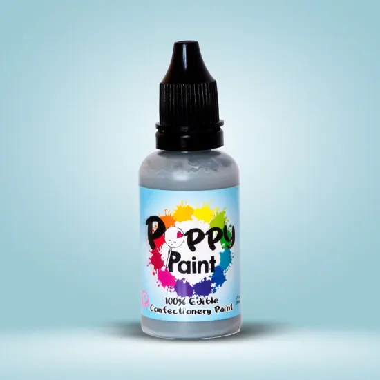 Poppy Paint Gray Edible Food Color for Cake Decorating and Chocolate {3}