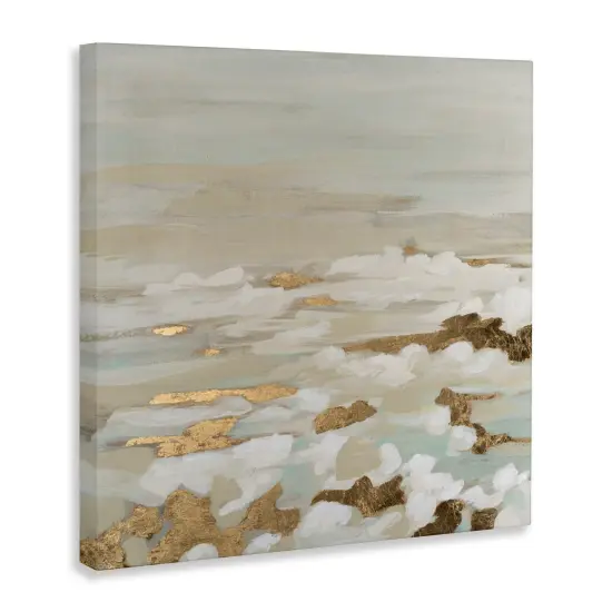 Stupell Industries Gilded Surf Abstract Waves Canvas, design by June Erica Vess {3}