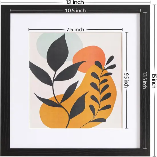 11x14 Picture Frames Set of 10, Picture Frame Collage Wall Decor Display 8x10 Photo With Mat or 11x14 without Mat, Home Decor Gallery Wall Frame for Wall Mounting, Black {3}