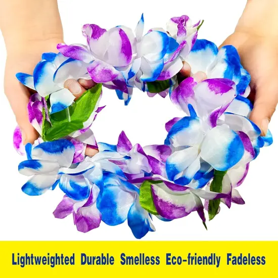6 Count Thickened Summer Hawaiian Leis, Perfect Luau Party Supplies for Summer Beach Vacations, Essential Party Decorations {4}
