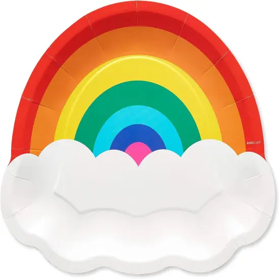 Rainbow Party Supplies, Dinner Plates (36-Count) {1}