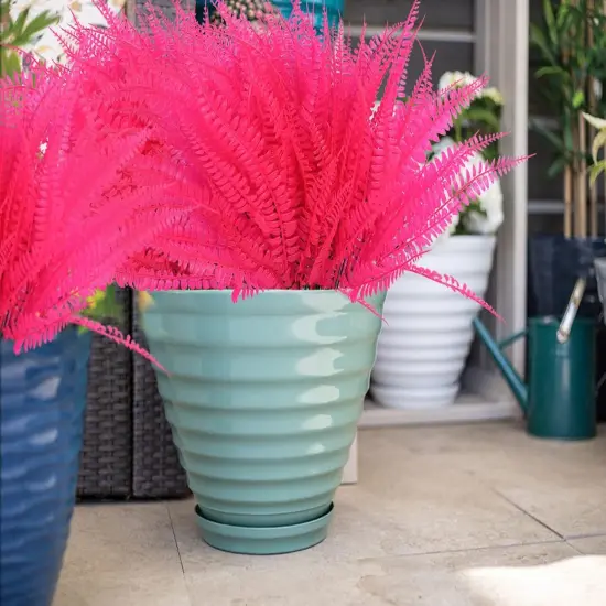 6 Pcs Artificial Boston Fern Realistic {3}