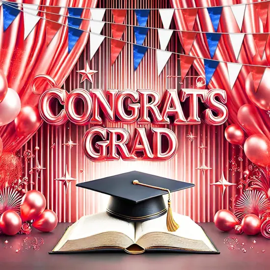 32.8FT White Blue Red Glitter Triangle Pennant Banner Flag Metallic Bunting Fabric Garland for Christmas Graduation, Independence Day, 4th of July, Patriotic Themed Party Decoration {5}