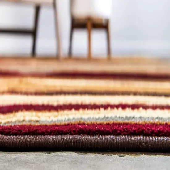 Barista Collection Area Rug - Icatu (2' 2" x 6' 1" Runner, Beige/ Brown) {4}