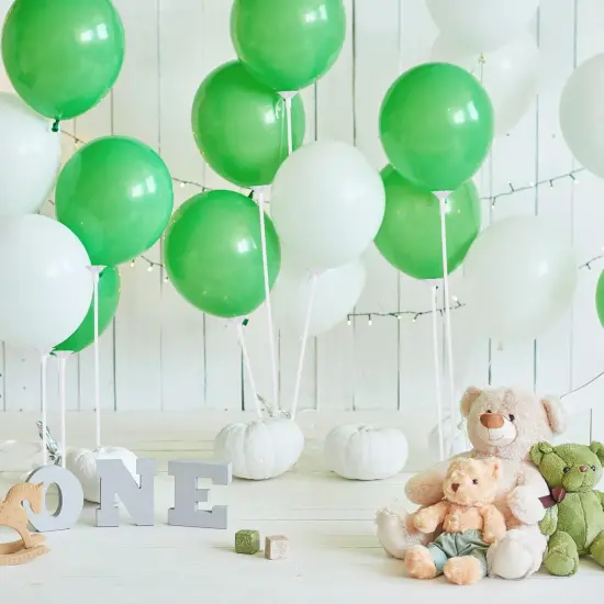 600 Pcs Plastic Balloon Sticks with Cups, Reusable Balloon Holder for Balloon Stand Birthday Christmas Party Wedding Anniversary Decoration(White) {2}