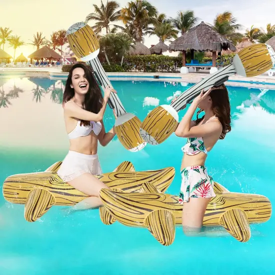 Pool Floats Games Toys, Inflatable Raft Pool Toys for Kids (Ages 8-12) & Adults, Inflatable Logs Battle Game for Family, Swimming Pool Floaties Patented {5}