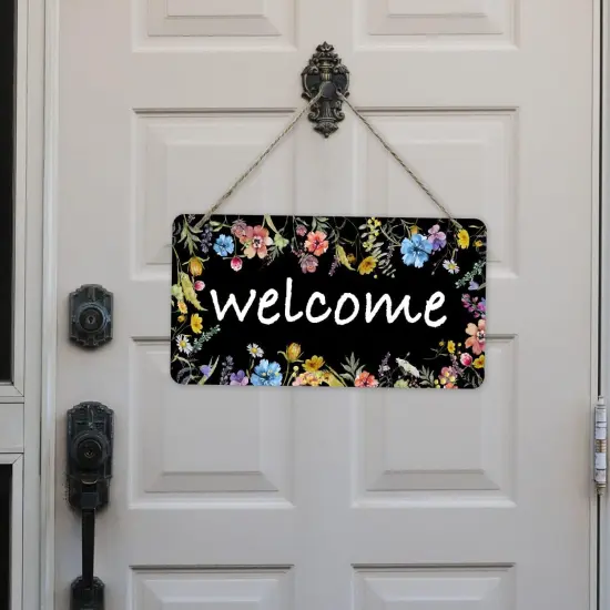Decorations for Home Welcome Sign for Front Door Wooden Hanging Wall Sign,Decoration for Home Front Door,5.1x10 inches {3}