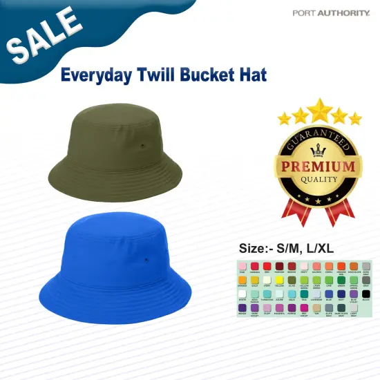 Port Authority&reg; Everyday Twill Bucket Hat True Royal {3}
