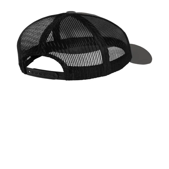 Sport-Tek &reg; PosiCharge Competitor Mesh Back Cap Iron Grey/Blk {2}