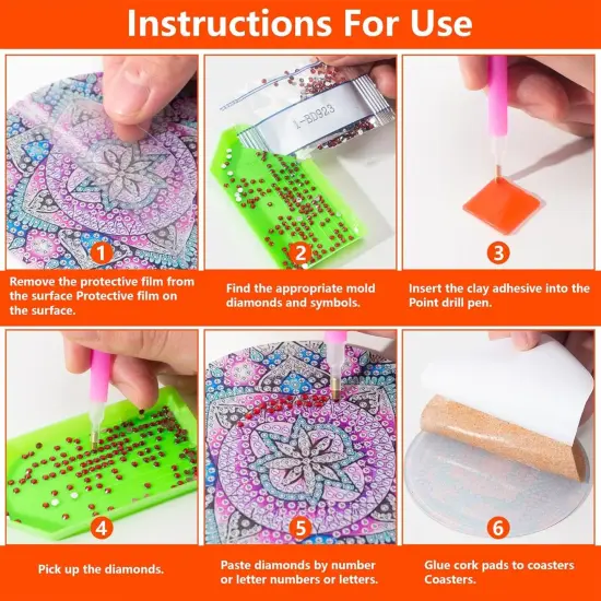 5D DIY Diamond Art Painting Kits for Adults Full,Fish Full Drill Embroidery Paintings Rhinestone Pasted DIY Painting Cross Stitch Arts Crafts for Home Wall Decor 15.8&times;19.8Inches. {4}