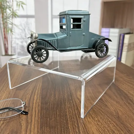 Plymor Clear Acrylic Short Square Display Riser, 3" H x 8" W x 8" D (1/4" thick) {3}