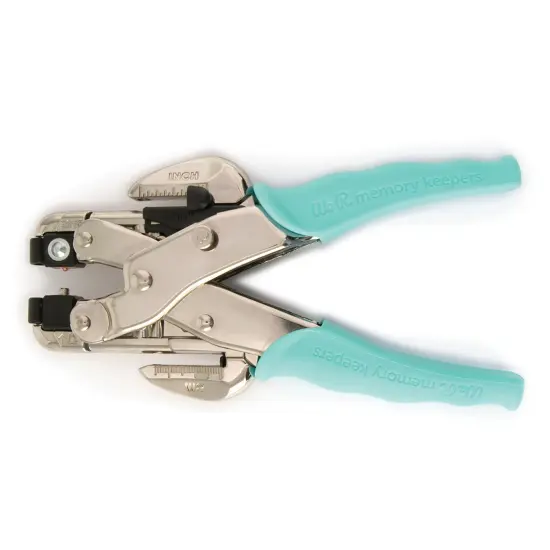 We R Crop-A-Dile Hole Punch & Eyelet Setter-Aqua {3}