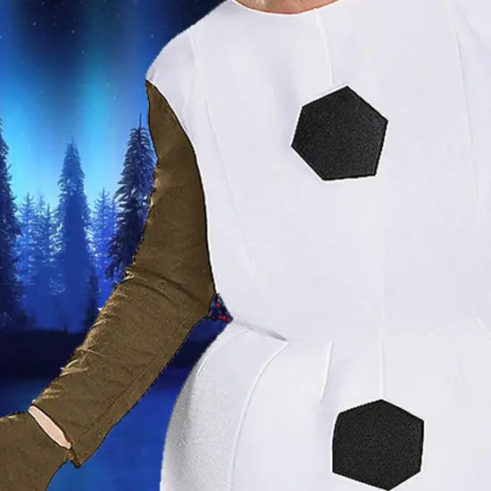 Olaf Deluxe Adult Costume with Plush Snowman Body and Character Headpiece {5}