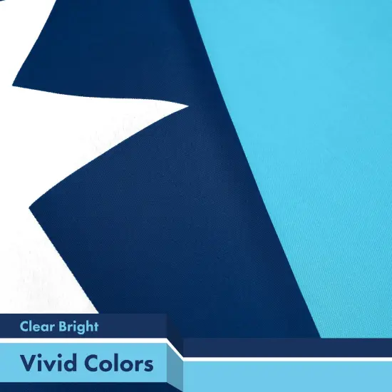 G128 Minnesota New Version MN State Flag | 3x5 Ft | LiteWeave Pro Series Printed 150D Polyester | Indoor/Outdoor, Vibrant Colors, Brass Grommets {3}