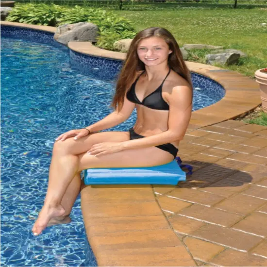 Swim Central Foldable Flip and Float Swimming Pool Lounger Raft - 47" - Blue {4}