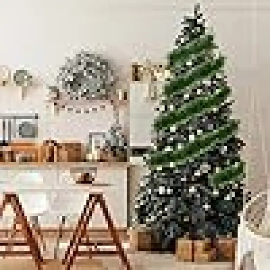 Garland Decor for Tree Stairs Railing Front {4}