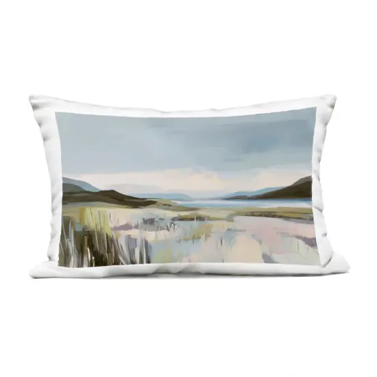 Stupell Industries Verdant Coast Landscape Outdoor Pillow, 14 x 7 x 20 {1}