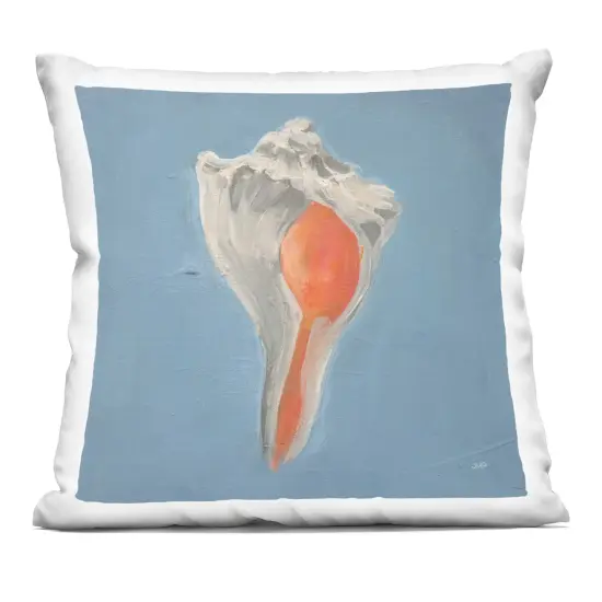 Stupell Industries Soft Sea Conch Shell Indoor Pillow, 18 x 7 x 18 {1}