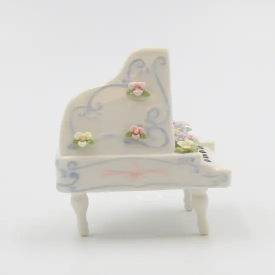 Ceramic Mini Piano Figurine, Gift for Pianist, Gift for Her {3}