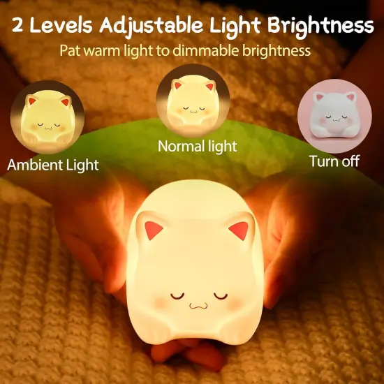 16 Colors Cute Cat Lamp {3}