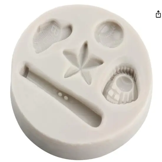 Silicone Molds Baseball Bat Glove Hat {4}