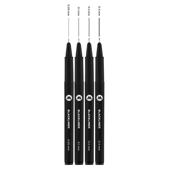 Blackliner 4pc Set (.05, .1, .2, .4) {2}