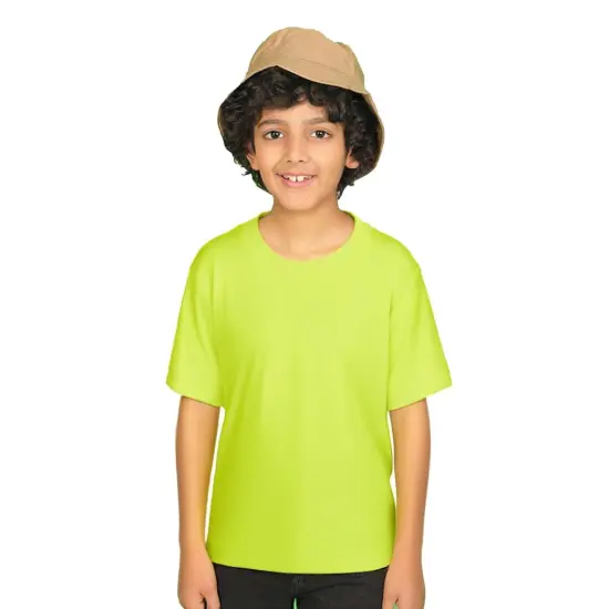 Gildan&reg; Heavy Cotton Crewneck Short Sleeve Youth T-Shirt - 5000B Safety green {1}