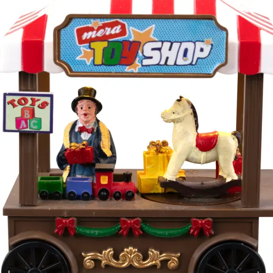 Northlight LED Lighted and Animated Toy Shop Christmas Village Piece - 5" Multi {7}