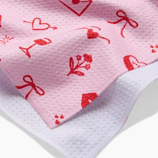 VALENTINE DOODLES TEA TOWEL {2}