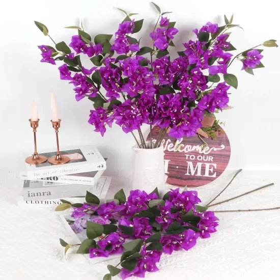 10PCS Bougainvillea Artificial Flowers Tabletop {4}
