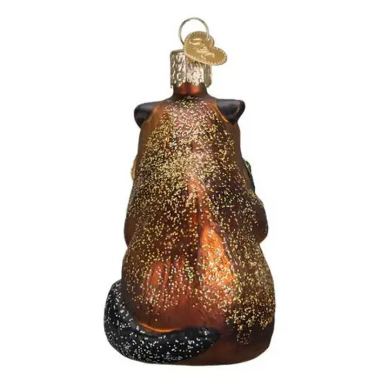 Old World Christmas 3.25 In Eager Beaver Christmas Tree Ornament , Ornament Swimmers Webbed Feet Brown {2}