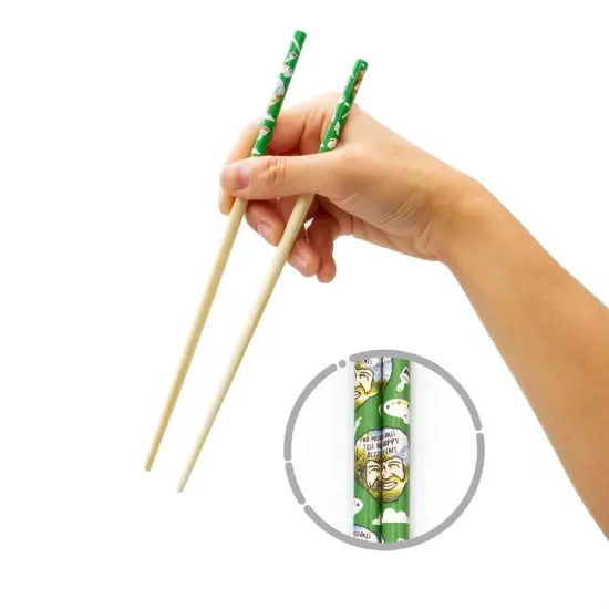 Bob Ross GAMAGO Cast Bamboo Chopsticks | Set of 4 {1}