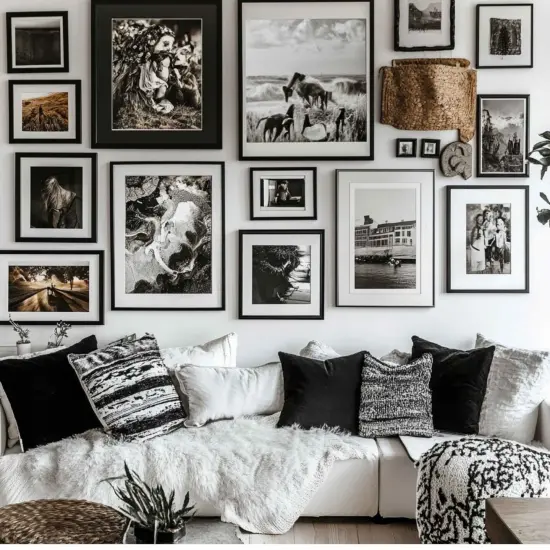 Modern Black 20x46 Picture Frame | GalleyWall Decor Poster & Art Frame White {3}