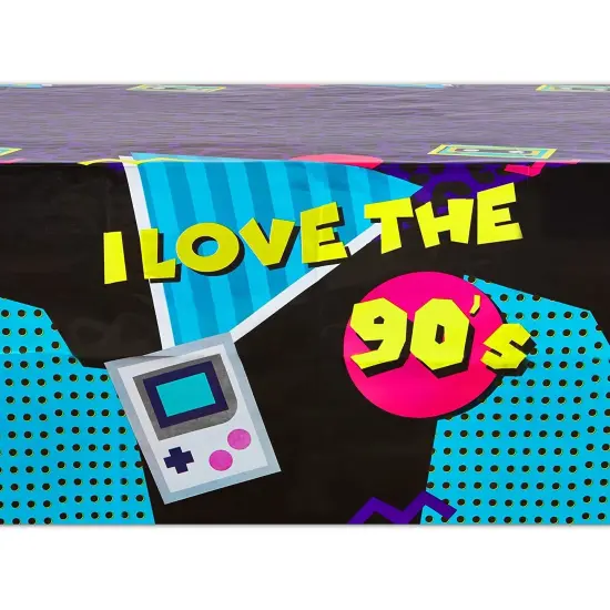 Purple Plastic Tablecloth for 90&rsquo;s Birthday Party (54 x 108 in, 3 Pack) Multicolor {5}