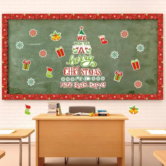105Pcs Christmas Bulletin Board Decoration Kit {3}