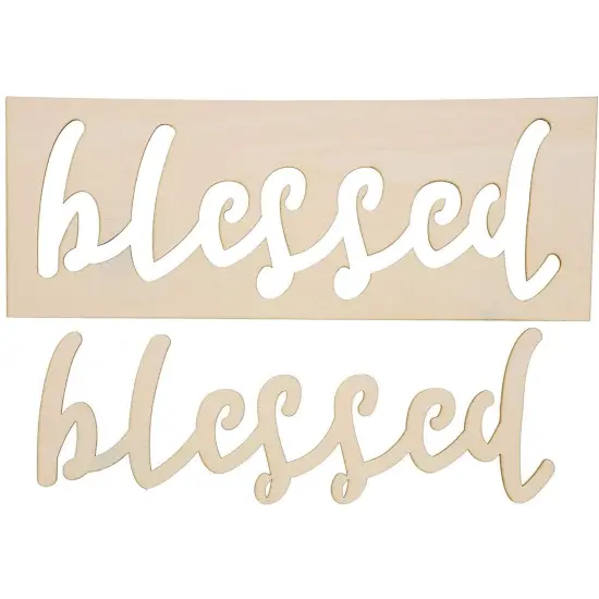 Positive Wood Stencil Templates for Crafts, DIY Projects, Painting (8 Pack) {5}