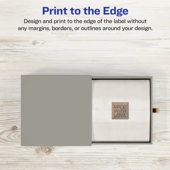 Avery Kraft Brown Square Labels with Sure Feed, 1" x 1" {3}