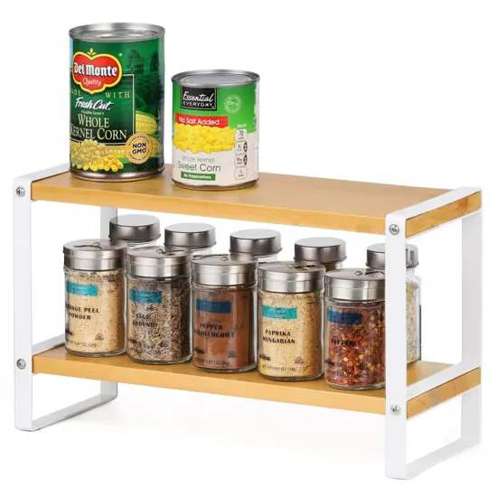 2 Tier Standing Rack for Spices Bottles Dishes Countertop Organizer Home Decor {1}