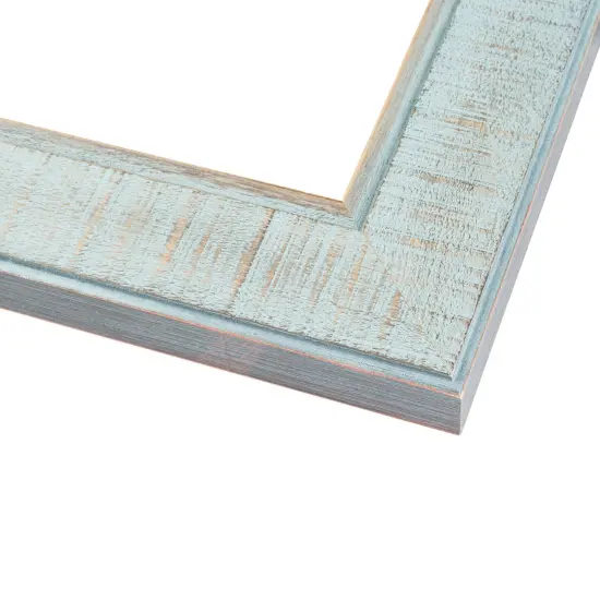 Photo Size Refined Blue Picture Frame - UV Acrylic, Foam Board Backing, Hanging Hardware {3}