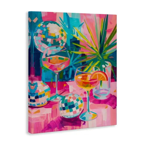 Stupell Industries Dazzling Disco Cocktails Canvas Wall Art Design by LSR Design Studio {3}