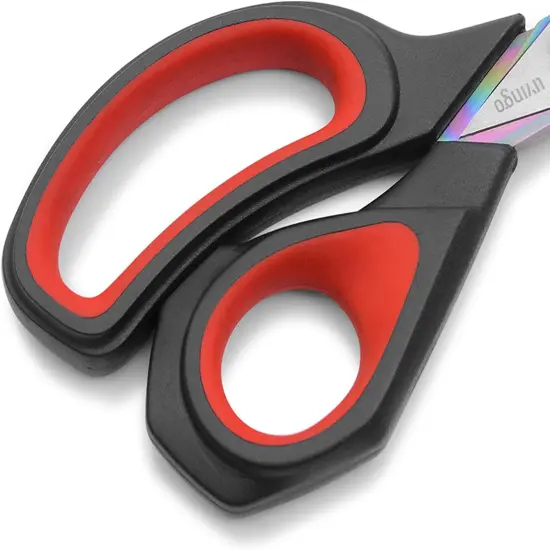 Premium Tailor Scissors Heavy Duty Multi-Purpose Titanium Coating Forged Stainless Steel Sewing Fabric Leather Dressmaking Comfort Grip Shears Professional Crafting {3}