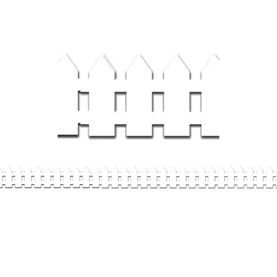 White Fence Border, 12 Strips/36 Feet {1}