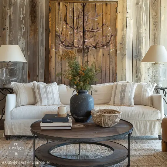 Prima Re-Design Decor Transfers-Antler Chandelier {5}