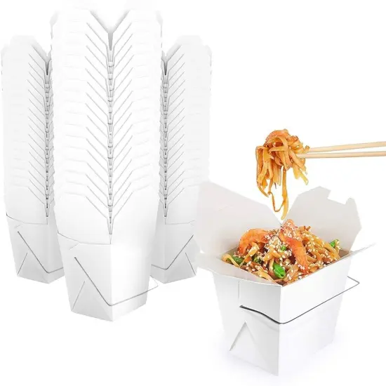 Microwave Safe Chinese Take Out Boxes 1 Pint Set of 400 {3}