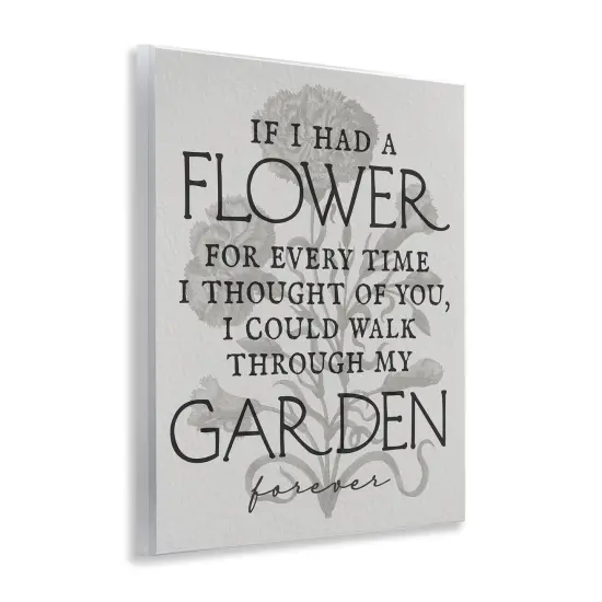 Stupell Industries Romantic Garden Phrase Wall Plaque Art Design by Daphne Polselli {3}