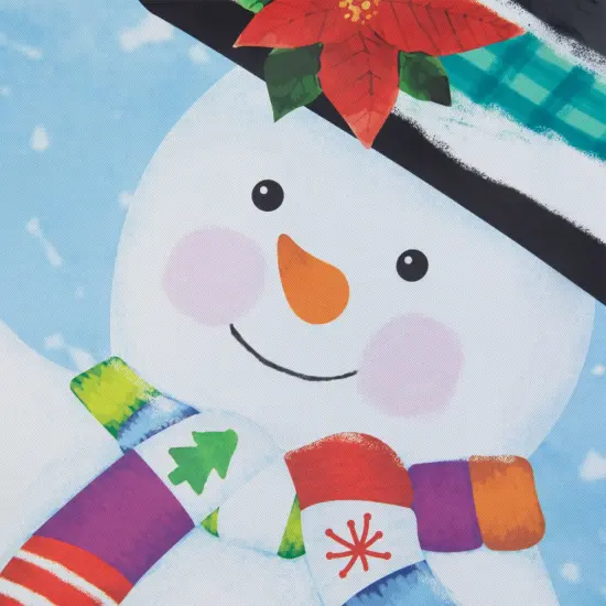 Northlight Joyful Snowman "Welcome" Christmas Outdoor Flag - 40" x 28" White {7}