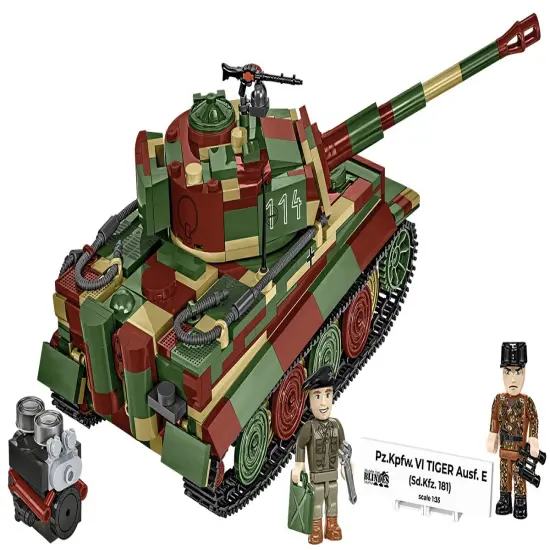 COBI Musee des Blindes Historical Collection WWII Pz.Kpfw. VI Tiger Ausf. E Tank Building Set, 870 Pieces {3}