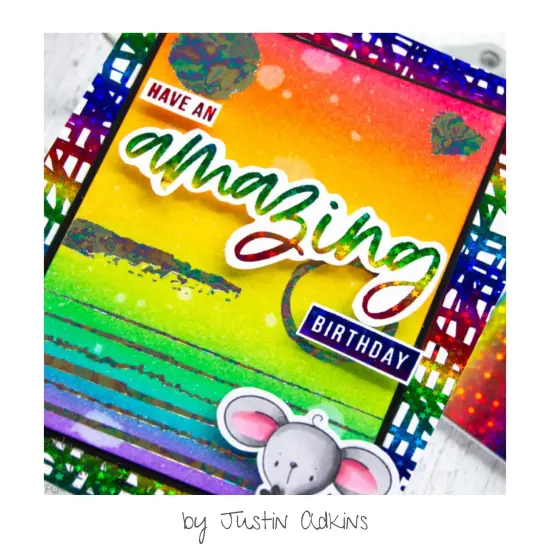 Deco Foil Adhesive Transfer Sheets by Unity5.9" x 5.9"-Simply Amazing {3}