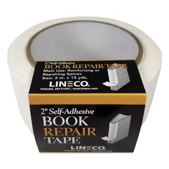 Lineco Spine Repair Tape - 2" x 15 yards, White, Cloth {2}