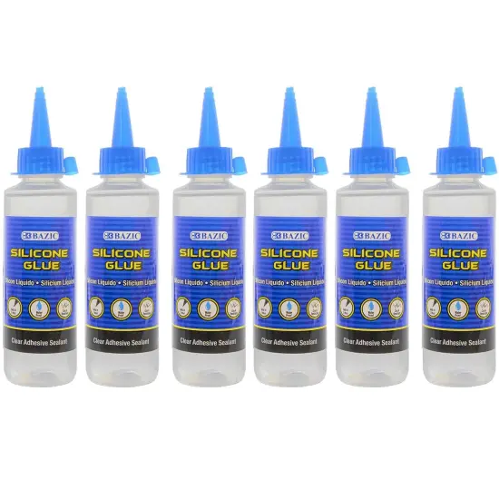 Silicone Glue, 3.38 fl oz (100 mL), Pack of 6 {1}